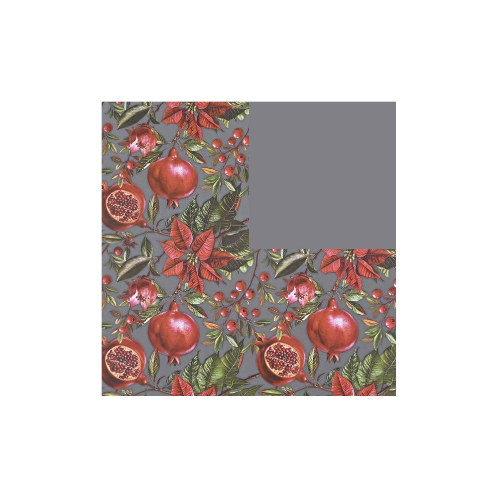 ROTOLO CARTA CM.100X25MT POINSETTIA GRIGIO